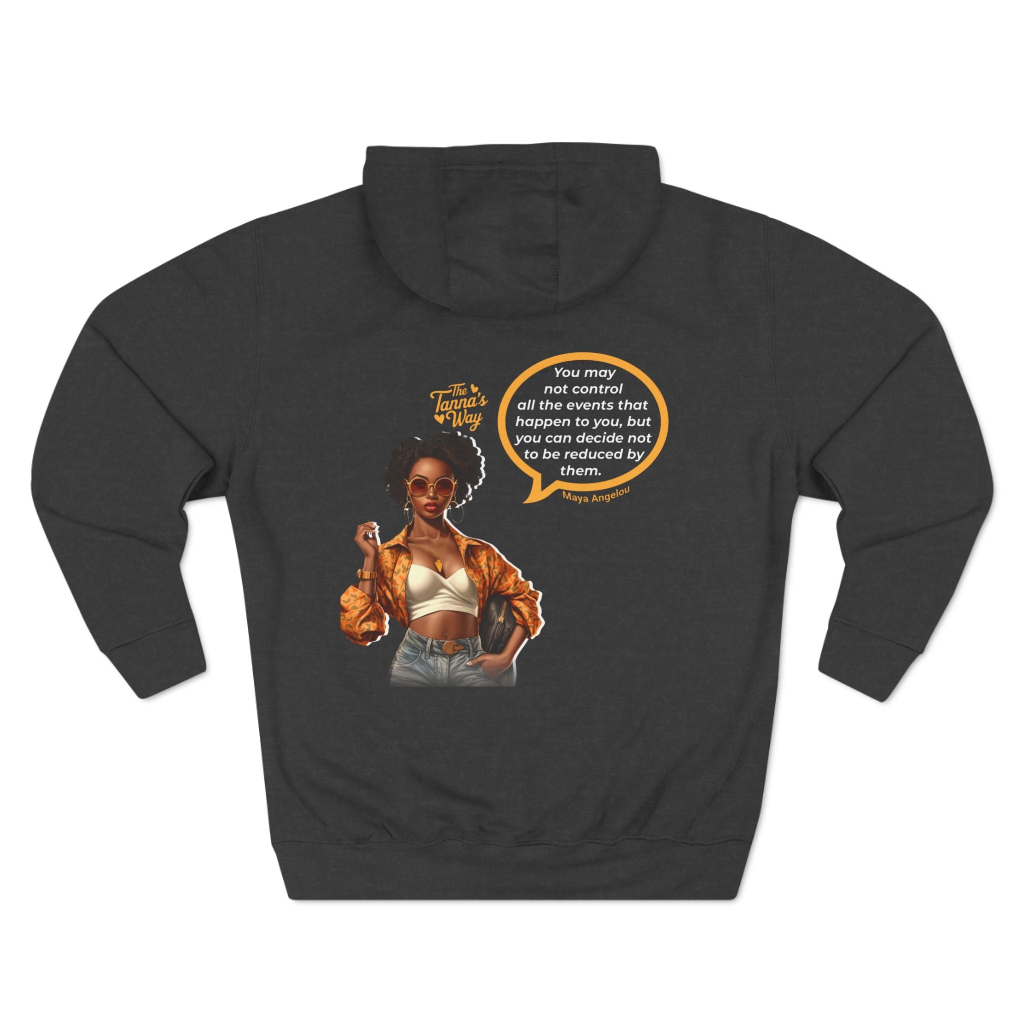 Maya Angelou | Three-Panel Fleece Hoodie